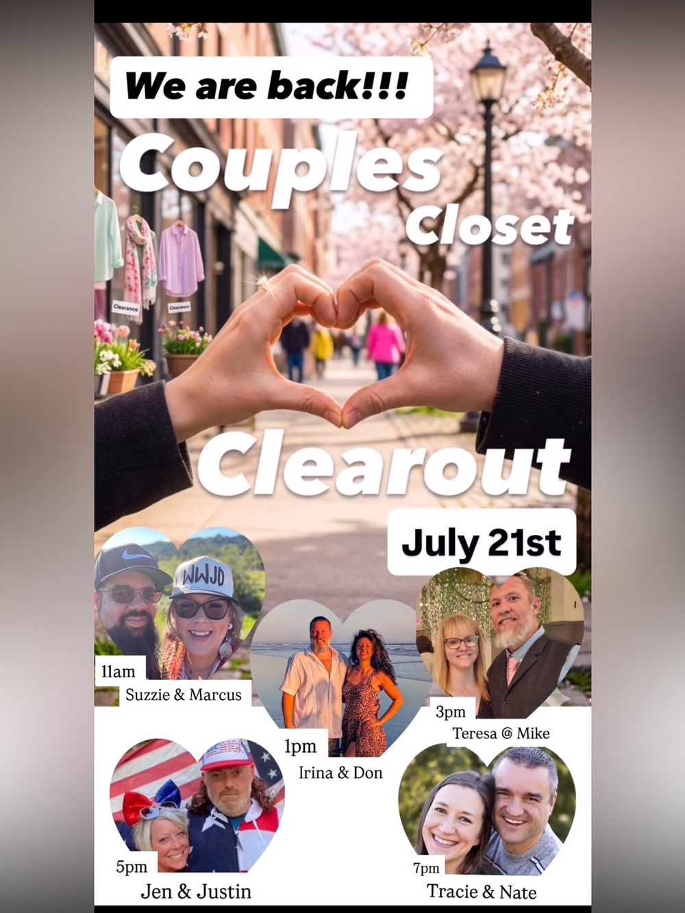 Couples Closet Clearout- 8 couples
$25 GC GIVVY Every 2 hrs - Picture 2 of 2